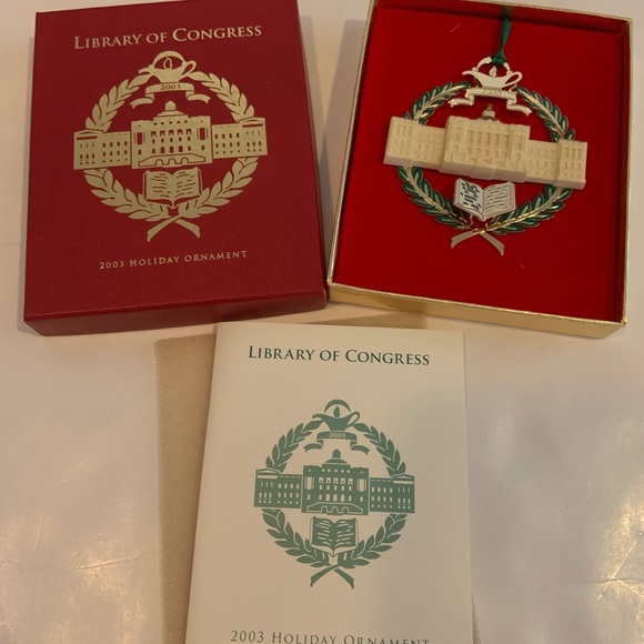 2003 Library Of Congress Holiday Ornament